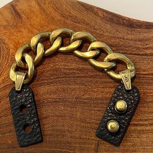 Jenny Bird Riri Gold and Black Chain Bracelet